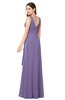 ColsBM Brenda Lilac Romantic Thick Straps Sleeveless Zipper Floor Length Sash Plus Size Bridesmaid Dresses