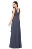 ColsBM Brenda Nightshadow Blue Romantic Thick Straps Sleeveless Zipper Floor Length Sash Plus Size Bridesmaid Dresses