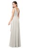 ColsBM Brenda Off White Romantic Thick Straps Sleeveless Zipper Floor Length Sash Plus Size Bridesmaid Dresses