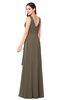 ColsBM Brenda Otter Romantic Thick Straps Sleeveless Zipper Floor Length Sash Plus Size Bridesmaid Dresses