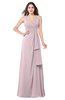 ColsBM Brenda Pale Lilac Romantic Thick Straps Sleeveless Zipper Floor Length Sash Plus Size Bridesmaid Dresses
