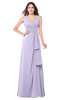 ColsBM Brenda Pastel Lilac Romantic Thick Straps Sleeveless Zipper Floor Length Sash Plus Size Bridesmaid Dresses