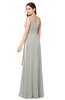 ColsBM Brenda Platinum Romantic Thick Straps Sleeveless Zipper Floor Length Sash Plus Size Bridesmaid Dresses