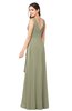 ColsBM Brenda Sponge Romantic Thick Straps Sleeveless Zipper Floor Length Sash Plus Size Bridesmaid Dresses