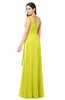 ColsBM Brenda Sulphur Spring Romantic Thick Straps Sleeveless Zipper Floor Length Sash Plus Size Bridesmaid Dresses