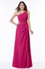 ColsBM Laurie Beetroot Purple Modern A-line Zip up Chiffon Ruching Plus Size Bridesmaid Dresses