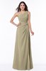 ColsBM Laurie Candied Ginger Modern A-line Zip up Chiffon Ruching Plus Size Bridesmaid Dresses