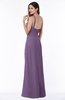 ColsBM Laurie Chinese Violet Modern A-line Zip up Chiffon Ruching Plus Size Bridesmaid Dresses