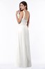 ColsBM Laurie Cloud White Modern A-line Zip up Chiffon Ruching Plus Size Bridesmaid Dresses