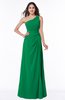 ColsBM Laurie Green Modern A-line Zip up Chiffon Ruching Plus Size Bridesmaid Dresses
