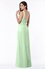 ColsBM Laurie Light Green Modern A-line Zip up Chiffon Ruching Plus Size Bridesmaid Dresses