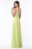ColsBM Laurie Lime Green Modern A-line Zip up Chiffon Ruching Plus Size Bridesmaid Dresses