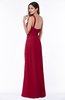 ColsBM Laurie Maroon Modern A-line Zip up Chiffon Ruching Plus Size Bridesmaid Dresses