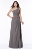 ColsBM Laurie Ridge Grey Modern A-line Zip up Chiffon Ruching Plus Size Bridesmaid Dresses