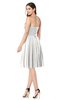 ColsBM Jillian Cloud White Gorgeous Sweetheart Sleeveless Half Backless Knee Length Plus Size Bridesmaid Dresses