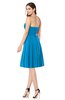 ColsBM Jillian Cornflower Blue Gorgeous Sweetheart Sleeveless Half Backless Knee Length Plus Size Bridesmaid Dresses