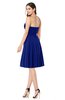 ColsBM Jillian Electric Blue Gorgeous Sweetheart Sleeveless Half Backless Knee Length Plus Size Bridesmaid Dresses