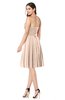 ColsBM Jillian Fresh Salmon Gorgeous Sweetheart Sleeveless Half Backless Knee Length Plus Size Bridesmaid Dresses