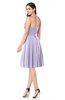 ColsBM Jillian Light Purple Gorgeous Sweetheart Sleeveless Half Backless Knee Length Plus Size Bridesmaid Dresses