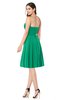 ColsBM Jillian Pepper Green Gorgeous Sweetheart Sleeveless Half Backless Knee Length Plus Size Bridesmaid Dresses