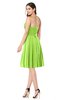ColsBM Jillian Sharp Green Gorgeous Sweetheart Sleeveless Half Backless Knee Length Plus Size Bridesmaid Dresses
