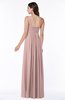 ColsBM Sophie Blush Pink Elegant A-line Asymmetric Neckline Chiffon Floor Length Ruching Plus Size Bridesmaid Dresses