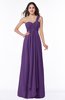ColsBM Sophie Dark Purple Elegant A-line Asymmetric Neckline Chiffon Floor Length Ruching Plus Size Bridesmaid Dresses