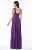 ColsBM Sophie Dark Purple Elegant A-line Asymmetric Neckline Chiffon Floor Length Ruching Plus Size Bridesmaid Dresses