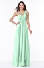 ColsBM Sophie Honeydew Elegant A-line Asymmetric Neckline Chiffon Floor Length Ruching Plus Size Bridesmaid Dresses