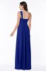 ColsBM Sophie Nautical Blue Elegant A-line Asymmetric Neckline Chiffon Floor Length Ruching Plus Size Bridesmaid Dresses