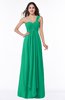ColsBM Sophie Pepper Green Elegant A-line Asymmetric Neckline Chiffon Floor Length Ruching Plus Size Bridesmaid Dresses