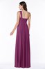 ColsBM Sophie Raspberry Elegant A-line Asymmetric Neckline Chiffon Floor Length Ruching Plus Size Bridesmaid Dresses