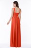 ColsBM Sophie Tangerine Tango Elegant A-line Asymmetric Neckline Chiffon Floor Length Ruching Plus Size Bridesmaid Dresses