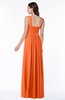 ColsBM Sophie Tangerine Elegant A-line Asymmetric Neckline Chiffon Floor Length Ruching Plus Size Bridesmaid Dresses