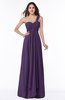 ColsBM Sophie Violet Elegant A-line Asymmetric Neckline Chiffon Floor Length Ruching Plus Size Bridesmaid Dresses
