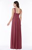 ColsBM Sophie Wine Elegant A-line Asymmetric Neckline Chiffon Floor Length Ruching Plus Size Bridesmaid Dresses
