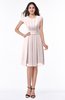 ColsBM Maya Angel Wing Modest A-line Short Sleeve Chiffon Knee Length Sash Plus Size Bridesmaid Dresses