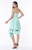 ColsBM Eloise Blue Glass Informal A-line Strapless Chiffon Sash Plus Size Bridesmaid Dresses