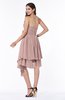ColsBM Eloise Blush Pink Informal A-line Strapless Chiffon Sash Plus Size Bridesmaid Dresses