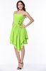 ColsBM Eloise Bright Green Informal A-line Strapless Chiffon Sash Plus Size Bridesmaid Dresses