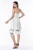 ColsBM Eloise White Informal A-line Strapless Chiffon Sash Plus Size Bridesmaid Dresses