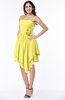 ColsBM Eloise Yellow Iris Informal A-line Strapless Chiffon Sash Plus Size Bridesmaid Dresses
