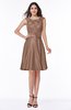 ColsBM Delilah Bronze Brown Informal A-line Jewel Sleeveless Sash Plus Size Bridesmaid Dresses