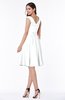 ColsBM Delilah Cloud White Informal A-line Jewel Sleeveless Sash Plus Size Bridesmaid Dresses
