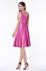 ColsBM Delilah Hot Pink Informal A-line Jewel Sleeveless Sash Plus Size Bridesmaid Dresses
