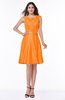 ColsBM Delilah Orange Informal A-line Jewel Sleeveless Sash Plus Size Bridesmaid Dresses