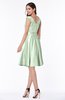 ColsBM Delilah Pale Green Informal A-line Jewel Sleeveless Sash Plus Size Bridesmaid Dresses