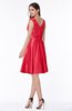 ColsBM Delilah Red Informal A-line Jewel Sleeveless Sash Plus Size Bridesmaid Dresses