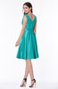 ColsBM Delilah Viridian Green Informal A-line Jewel Sleeveless Sash Plus Size Bridesmaid Dresses