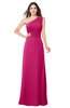 ColsBM Aislinn Beetroot Purple Modest A-line Sleeveless Half Backless Floor Length Ribbon Plus Size Bridesmaid Dresses